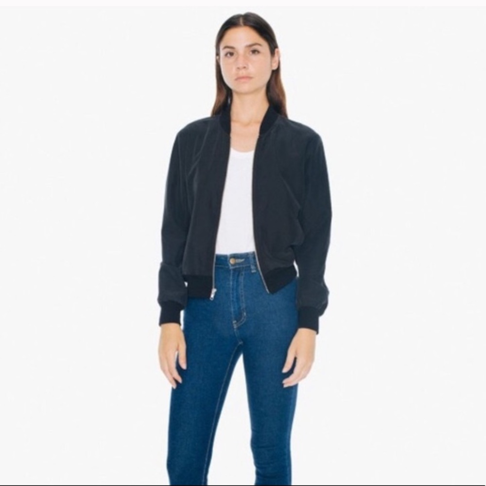 Velveteen American Apparel Bomber Jacket